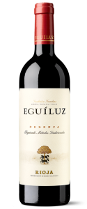Botella de vino de Rioja Eguíluz Reserva